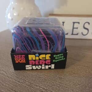 Needoh Jumbo Nice Berg Swirl Squishy Toy - Purple & Pink